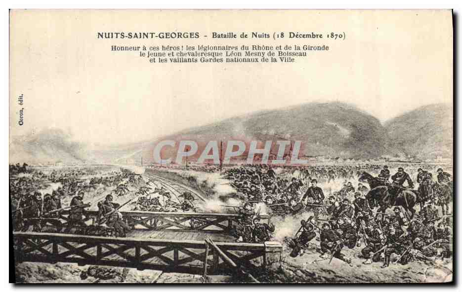 Nuits-Saint-Georges — Bataille de Nuits (18 Décembre 1870) — Oron, édit.