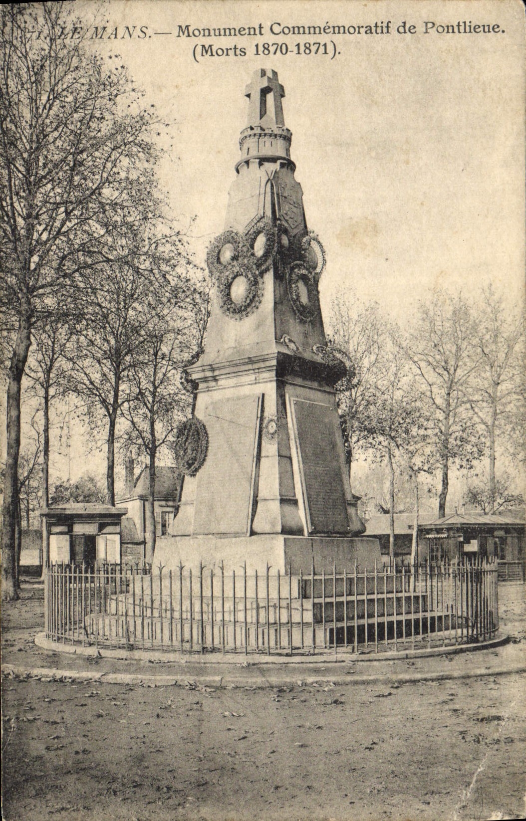 Le Mans — Gedenkmonument von Pontlieue (Verstorben 1870-1871)