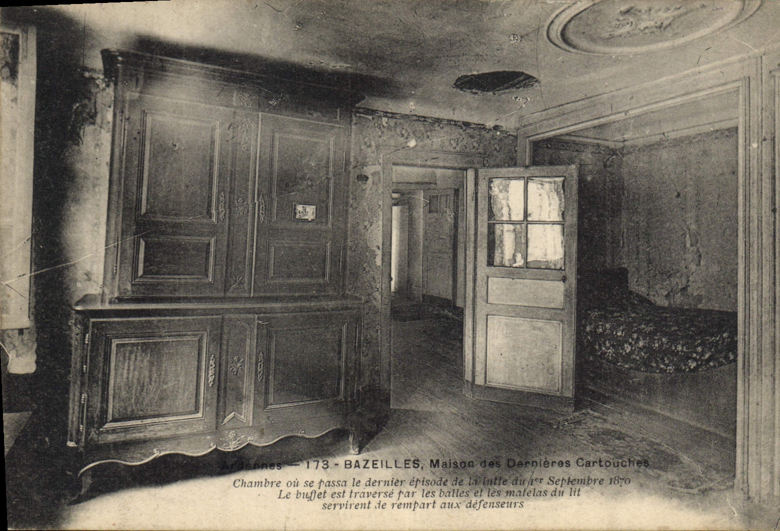 Bazeilles — Zimmer der Maison des Dernières Cartouches — 173 — Ardennes