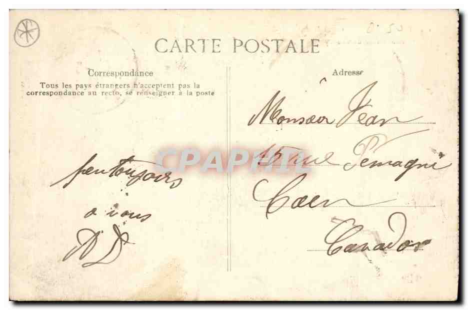Le Mans — Bas-Reliefs of the Chanzy Monument — publisher Croizy, no. 15 — Back