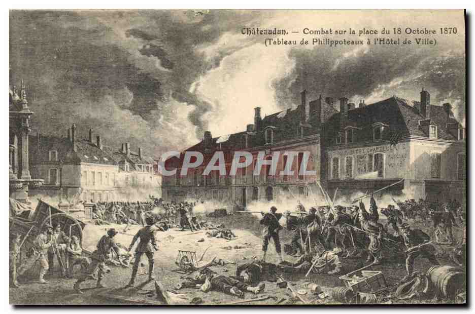 Châteaudun — Battle on the Square on 18 October 1870 (Philippoteaux's painting at the Town Hall)