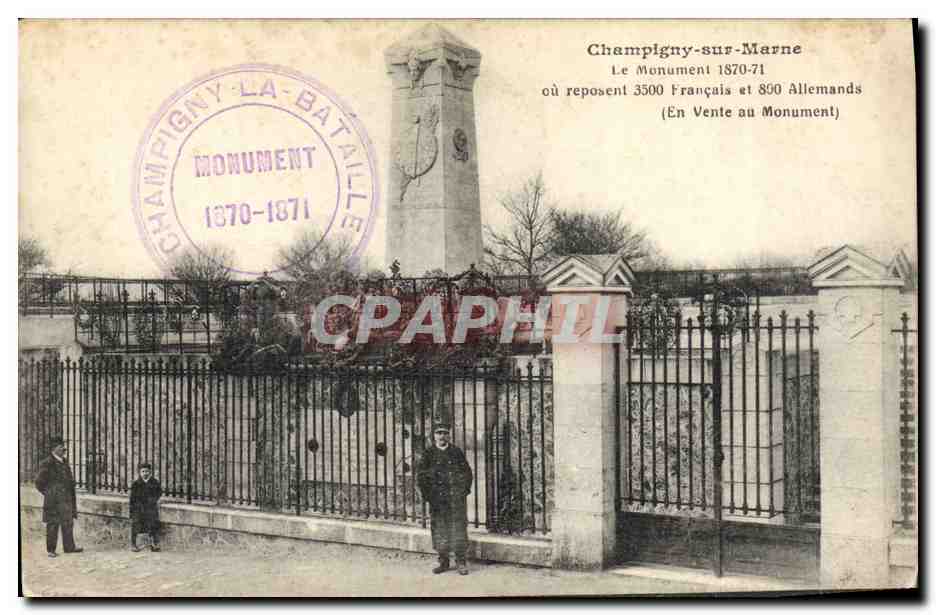 Champigny-sur-Marne — Monument to the Dead of the Battle of 1870-71 — unknown publisher