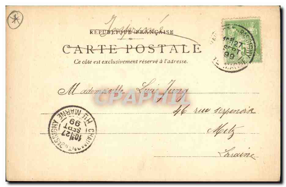 Rezonville. Guerre franco-allemande, 1870-71. — Peinture d'Aimé Morot — Musée du Luxembourg — Éditeur P. & D. R. pour 310 Réproduction interdite. — Verso