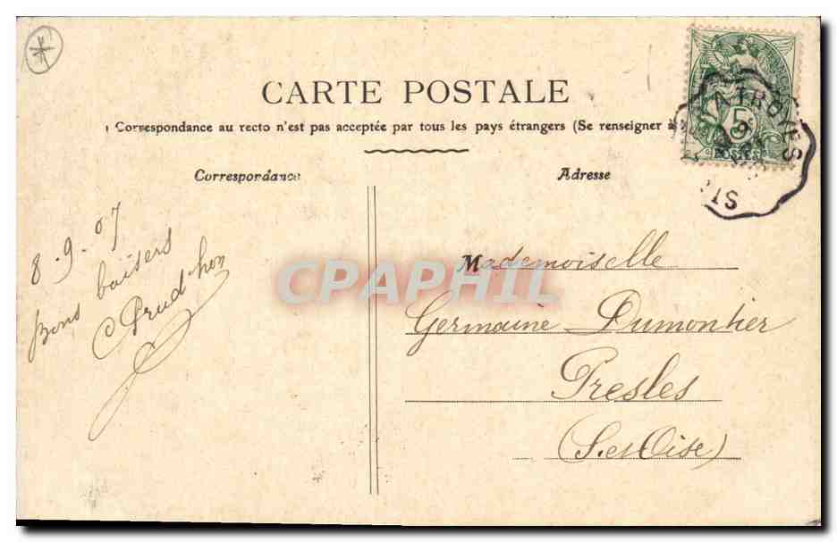 CPA Militaria Guerre de de 1870 Ceffonds Monument des combattants de 70 71 — Verso
