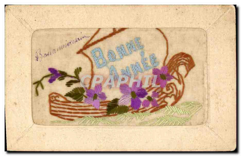 CPA Fantaisie Toilee Bateau