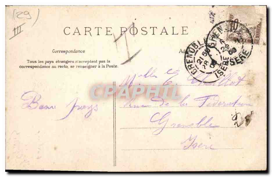 Un Gars du LÉON — Étude des Costumes du Finistère — Collection Villann, Quimper — Verso