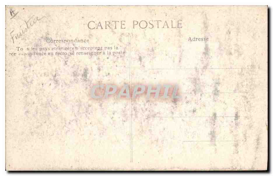 CPA Folklore Jeune artisane de Quimperle — Verso