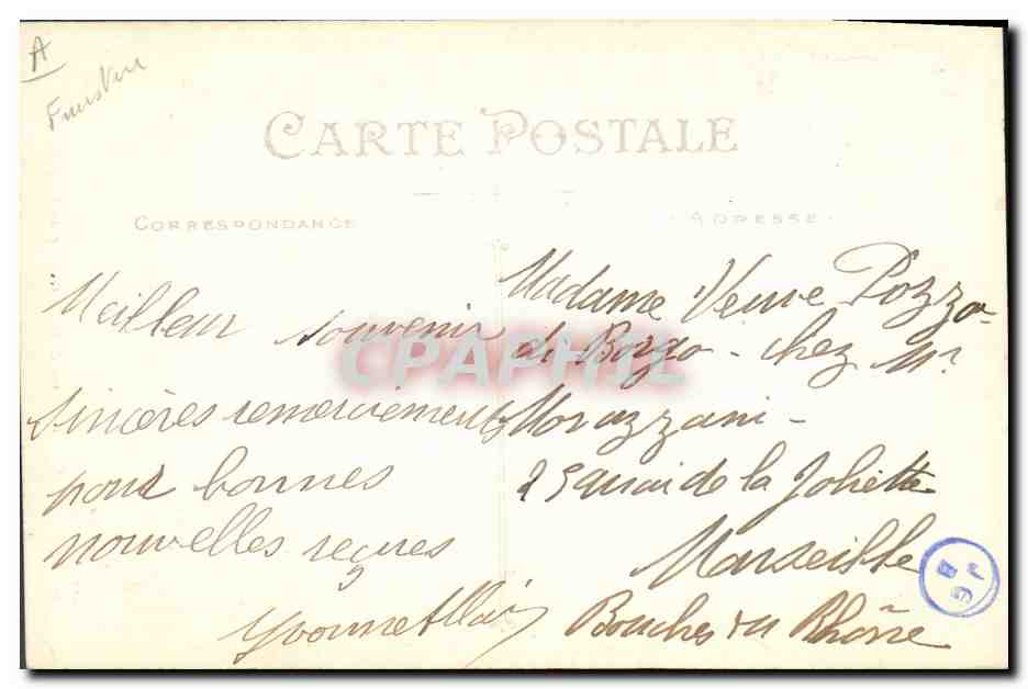 CPA Folklore Bretagne Costume de Quimperle et de Pont Aven — Verso