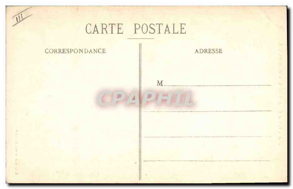 CPA Folklore Fille et Gas de Plougastel Daoulas — Verso