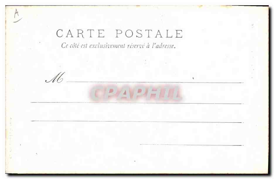 CPA Folklore Jeune fille de Rosporden — Verso