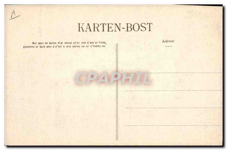 CPA Folklore Maries de Quimper  — Verso