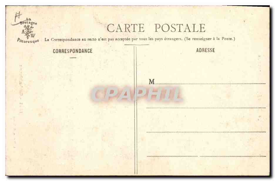 CPA Folklore Carhaisienne — Verso