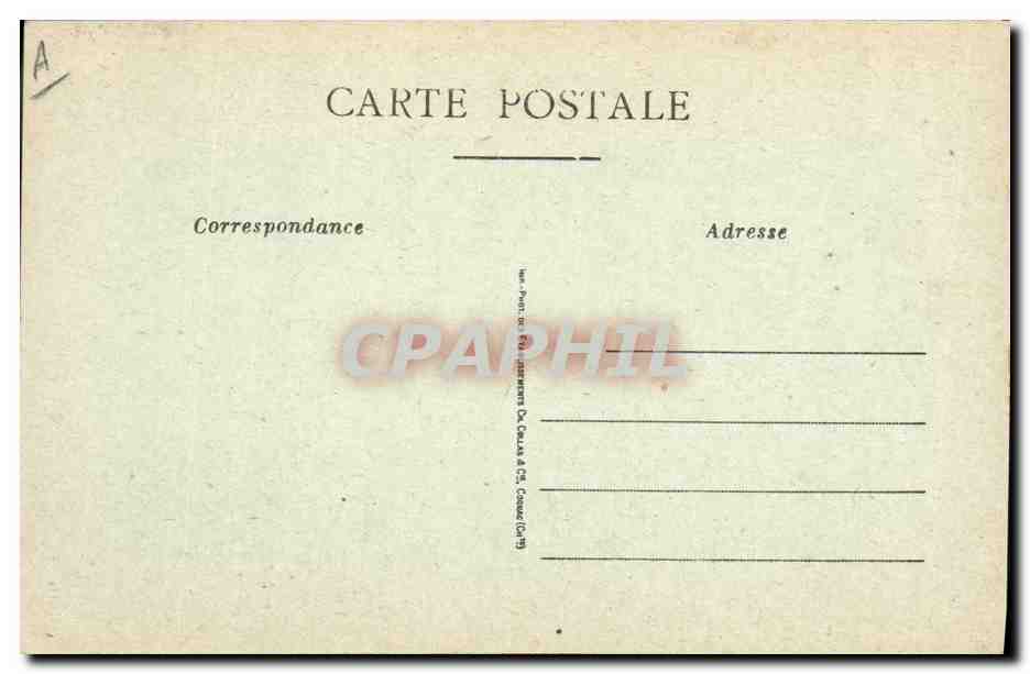 CPA Folklore Quimper Vieux breton — Verso