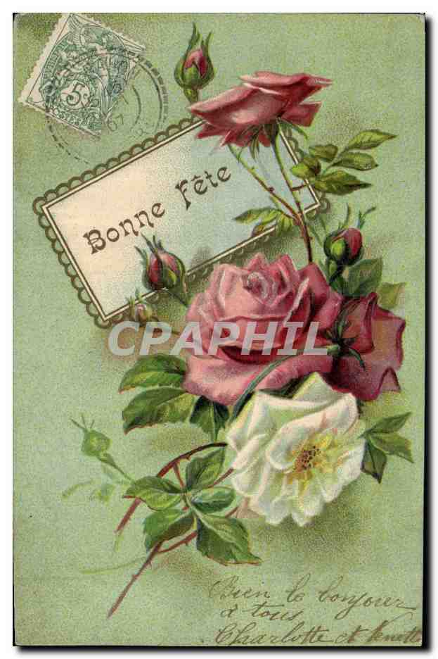 CPA Fantaisie Fleurs 