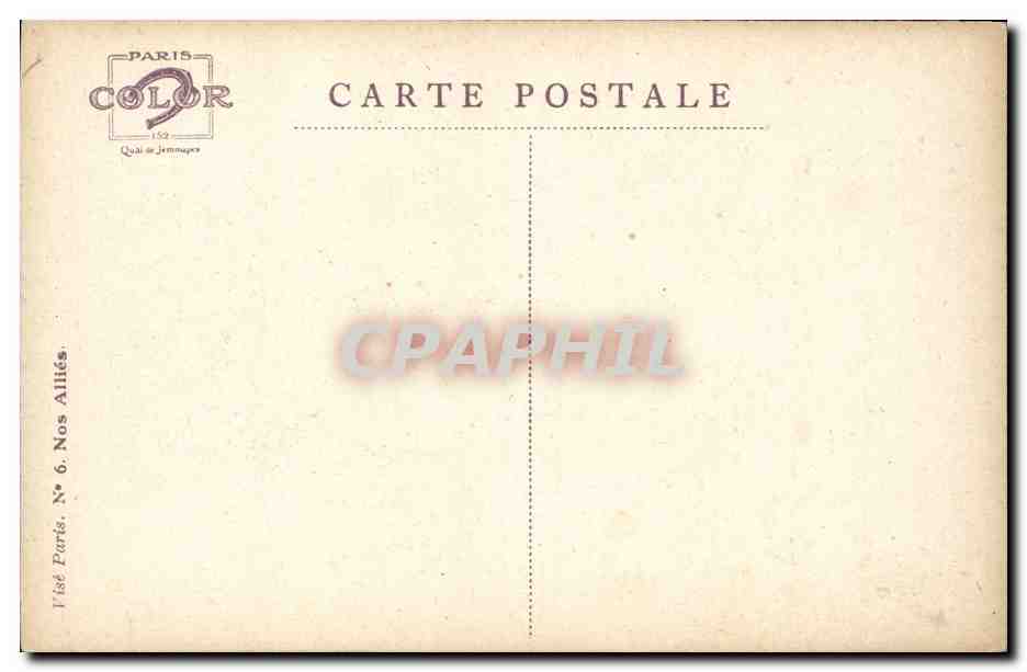 Highlander — soldat en uniforme — Em. Dapius, Londres, janvier 1915 — Reverso