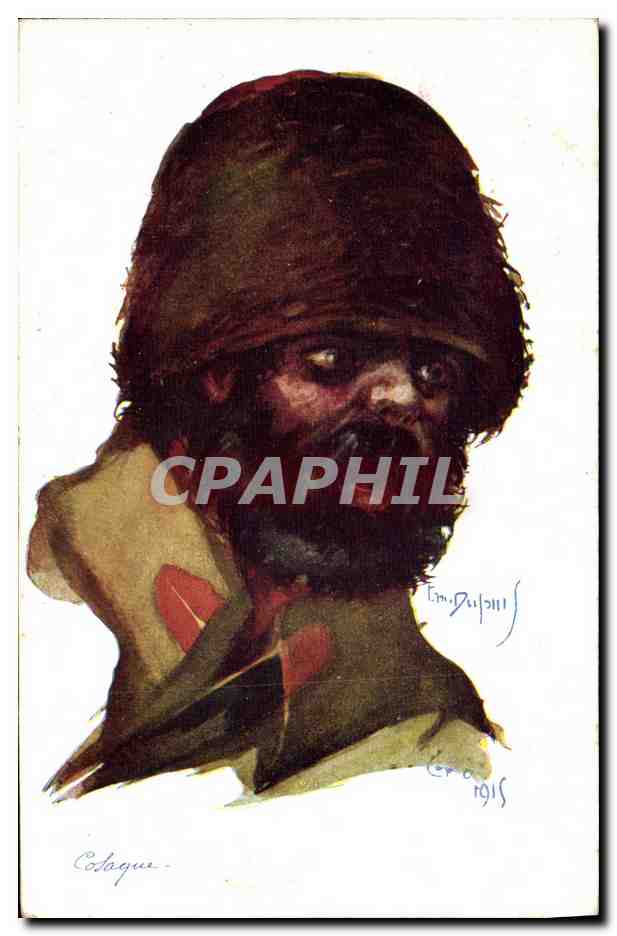Retrato de un soldado otomano — Colaques — Editor Paris Color, n° 152