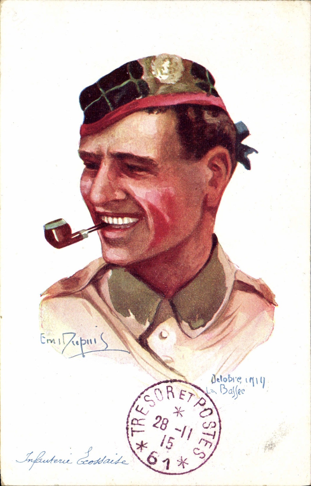 CPA Fantaisie Illustrateur Dupuis Militaria Ecossaise