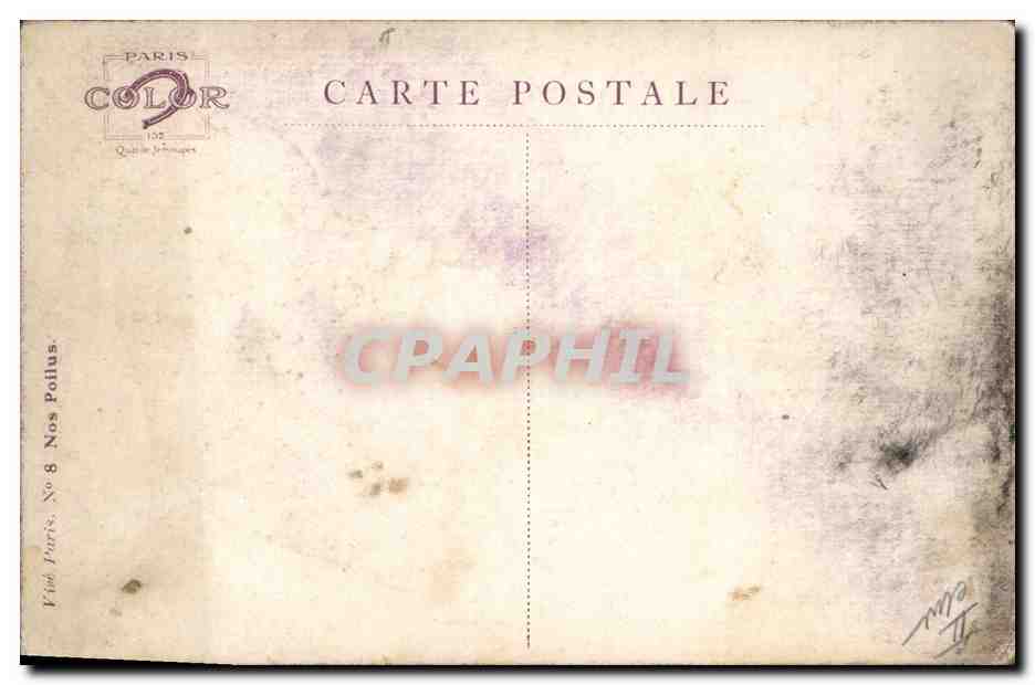 CPA Fantaisie Illustrateur Dupuis Militaria — Rückseite