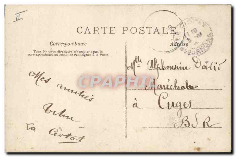 CPA Fantaisie Femme Forgeron — Verso