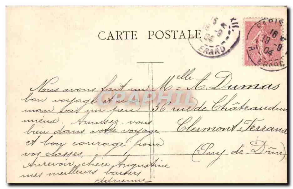 CPA Paris La grille de l'Elysee — Verso