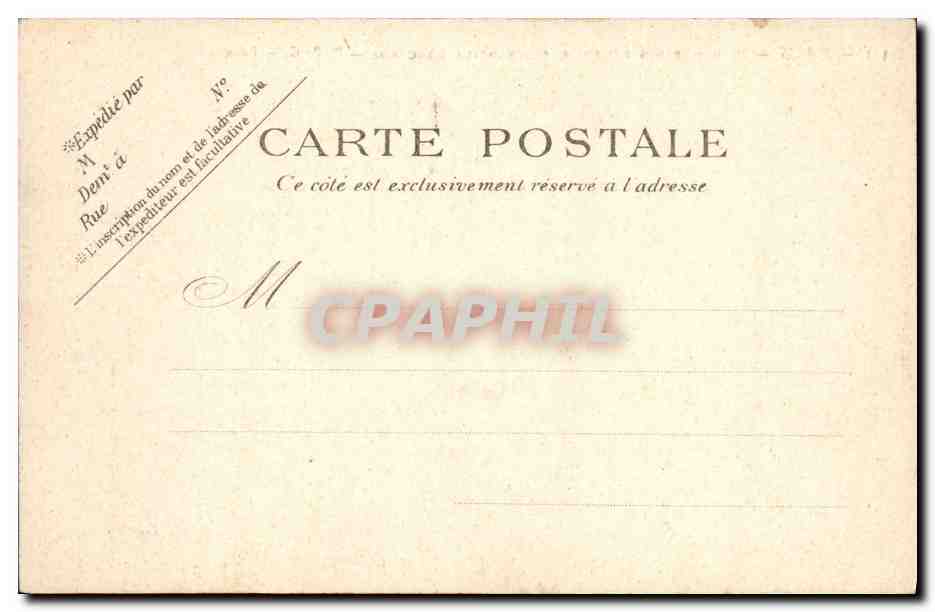 CPA Paris La grille des Tuileries Place de la Concorde — Verso
