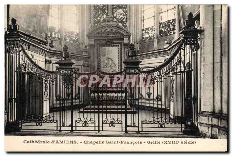 CPA Cathedrale d'Amiens Chapelle Saint Francois Grille