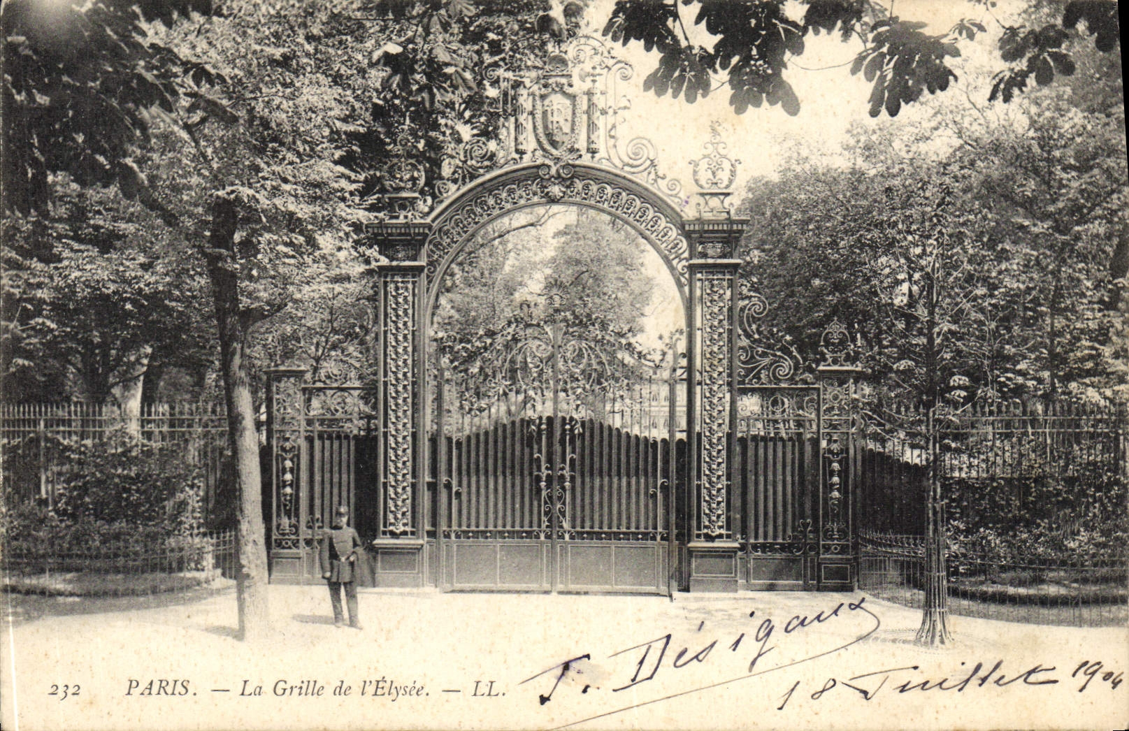Paris — Die Pforte des Élysée — F. Desigaux, n°232