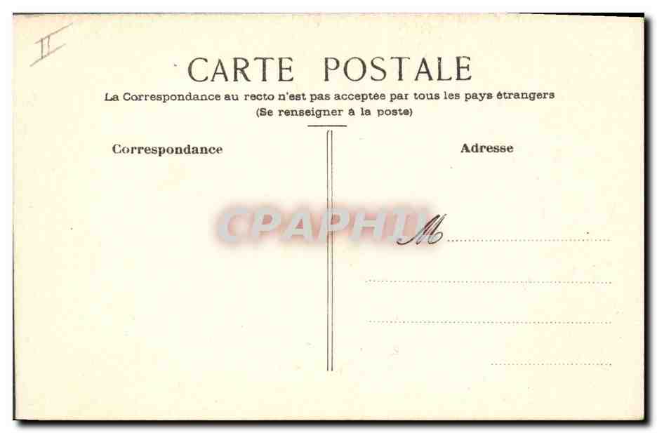 CPA Fantaisie (dessin a la main) Paon Oiseau — Rückseite