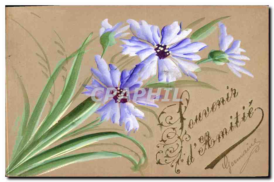 Fleurs de bleuets — Souvenir d'Amitié — Germaine