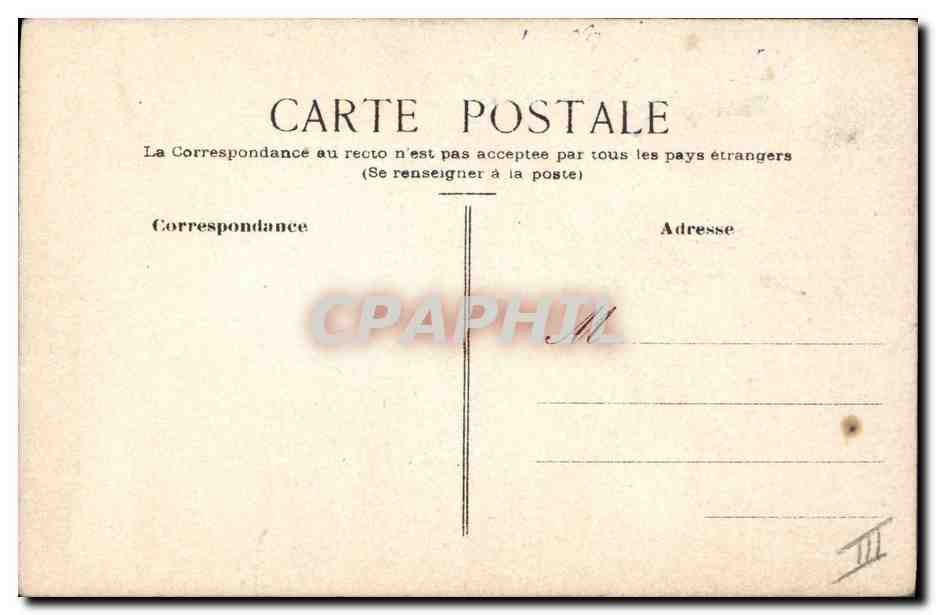 Femme en chapeau vert — illustration artistique — signée 'Mercier' — Back