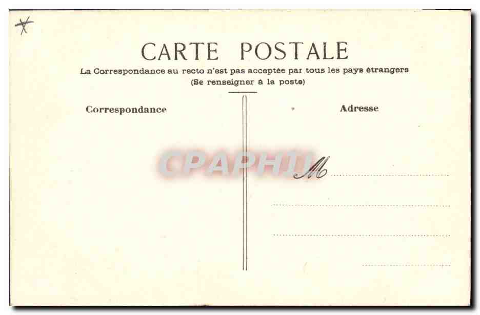 CPA Fantaisie (dessin a la main) Oiseau — Rückseite