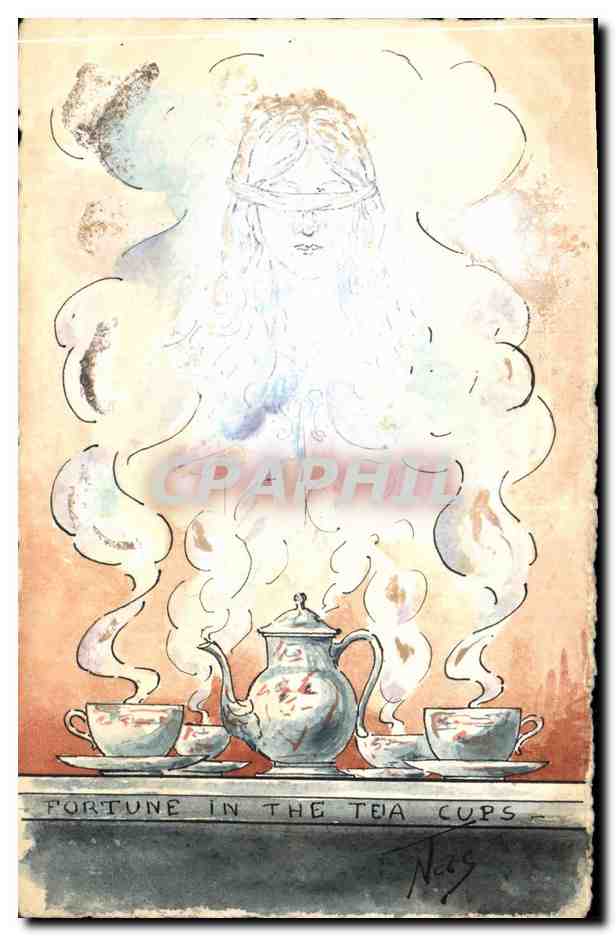Fortune dans les tasses à thé — illustration de Neos — éditeur DUPRE