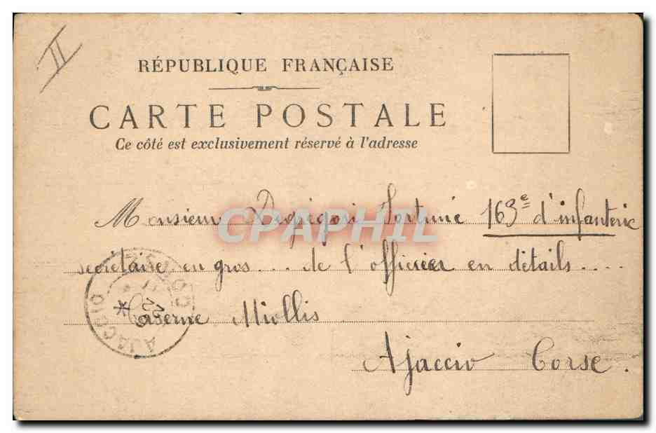 Deux canards — Amitiés — Lafangère — Verso