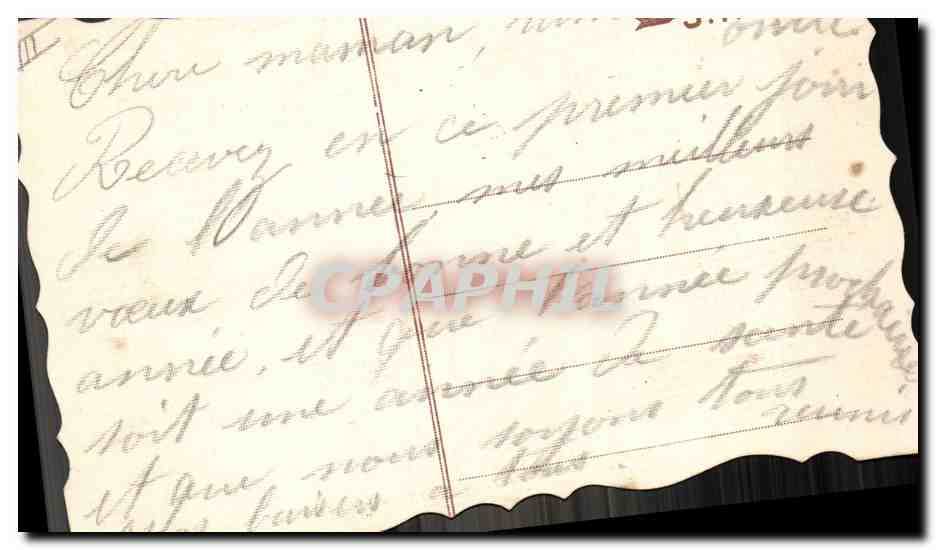 Bouquet de houx et oiseau — carte de vœux de fin d'année — éditeur non identifié — Verso