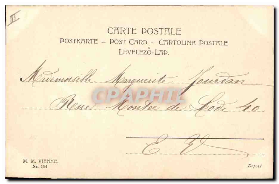 Gugui et sa maman — souhait de bonne année — éditeur G. D. L. B., n° 194 — Rückseite