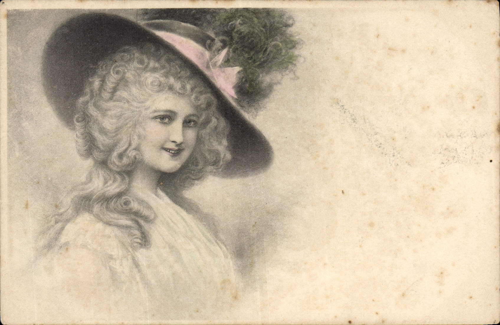 Jeune femme en chapeau — portrait — M. M. Vienne, Nr. 112