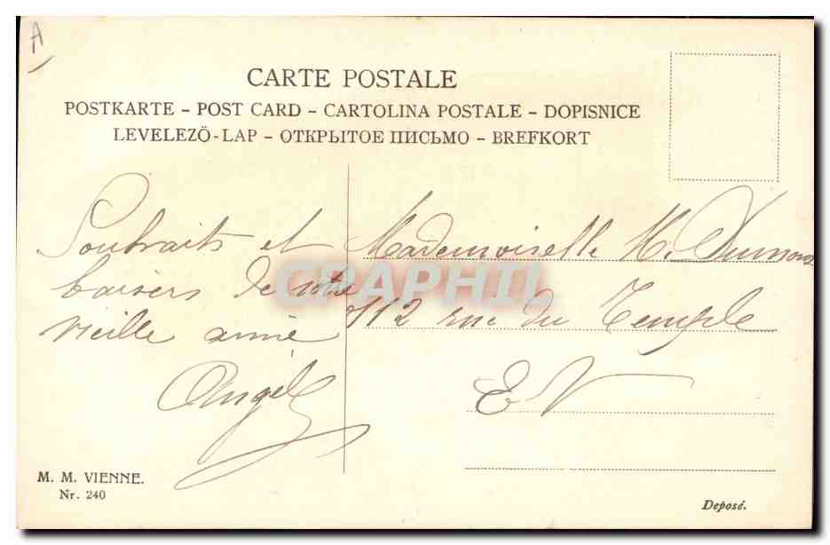 CPA Fantaisie Femmes Automobile — Rückseite