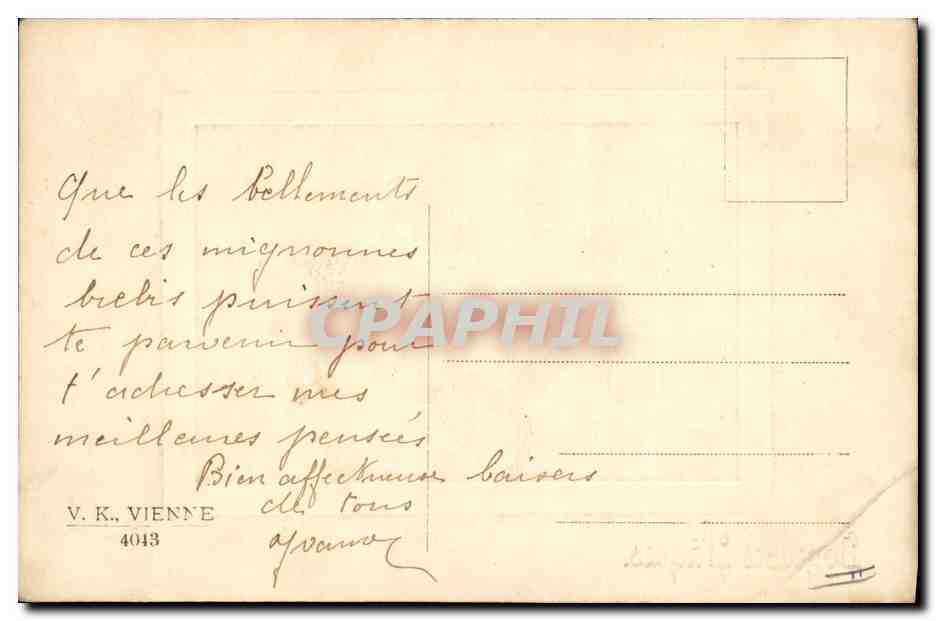 CPA Fantaisie Enfants Paques — Rückseite