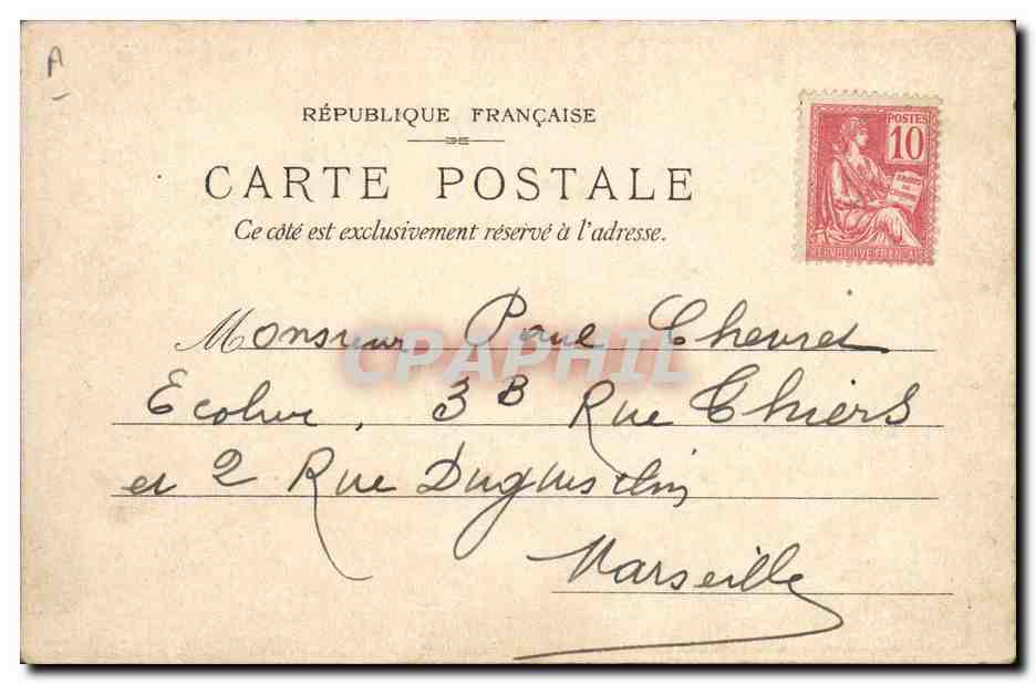 CPA Carte Transparente Paris Exposition Lefevre Utile 1900 Grand Prix Tour Eiffel — Rückseite