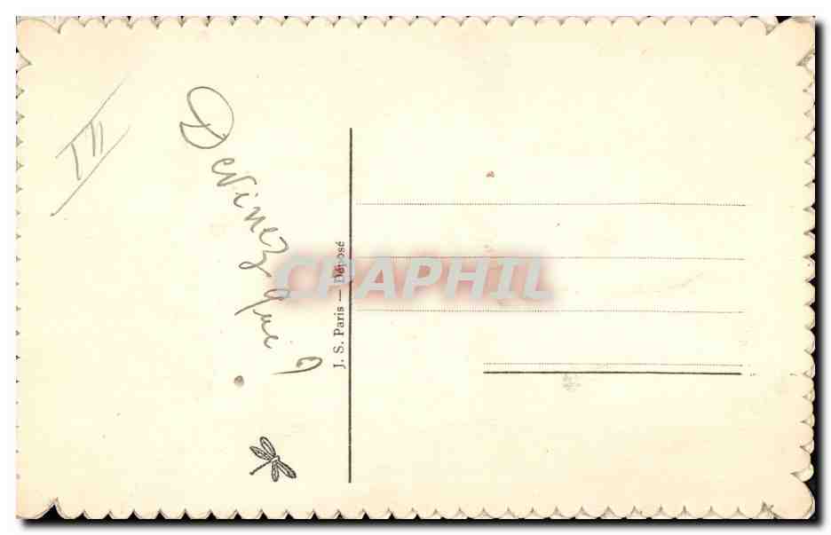 Fleur brodée — motif floral sur tissu transparent — J. S. Paris — Hérosé — Back