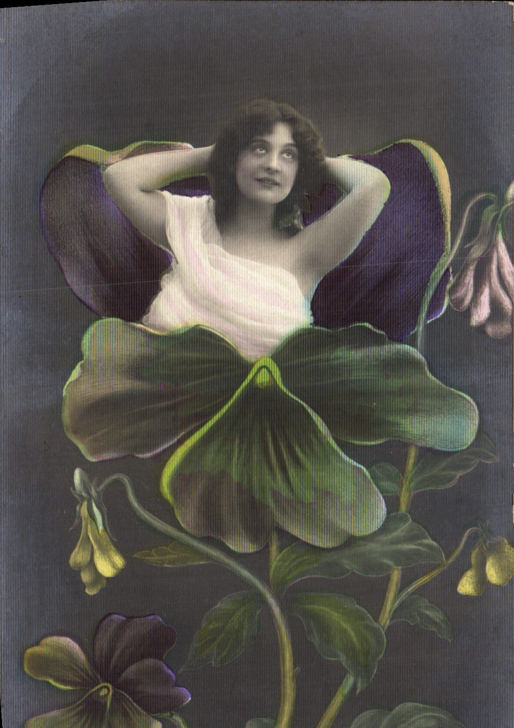 Femme dans une fleur — illustration artistique — D.R.G.M. 306891