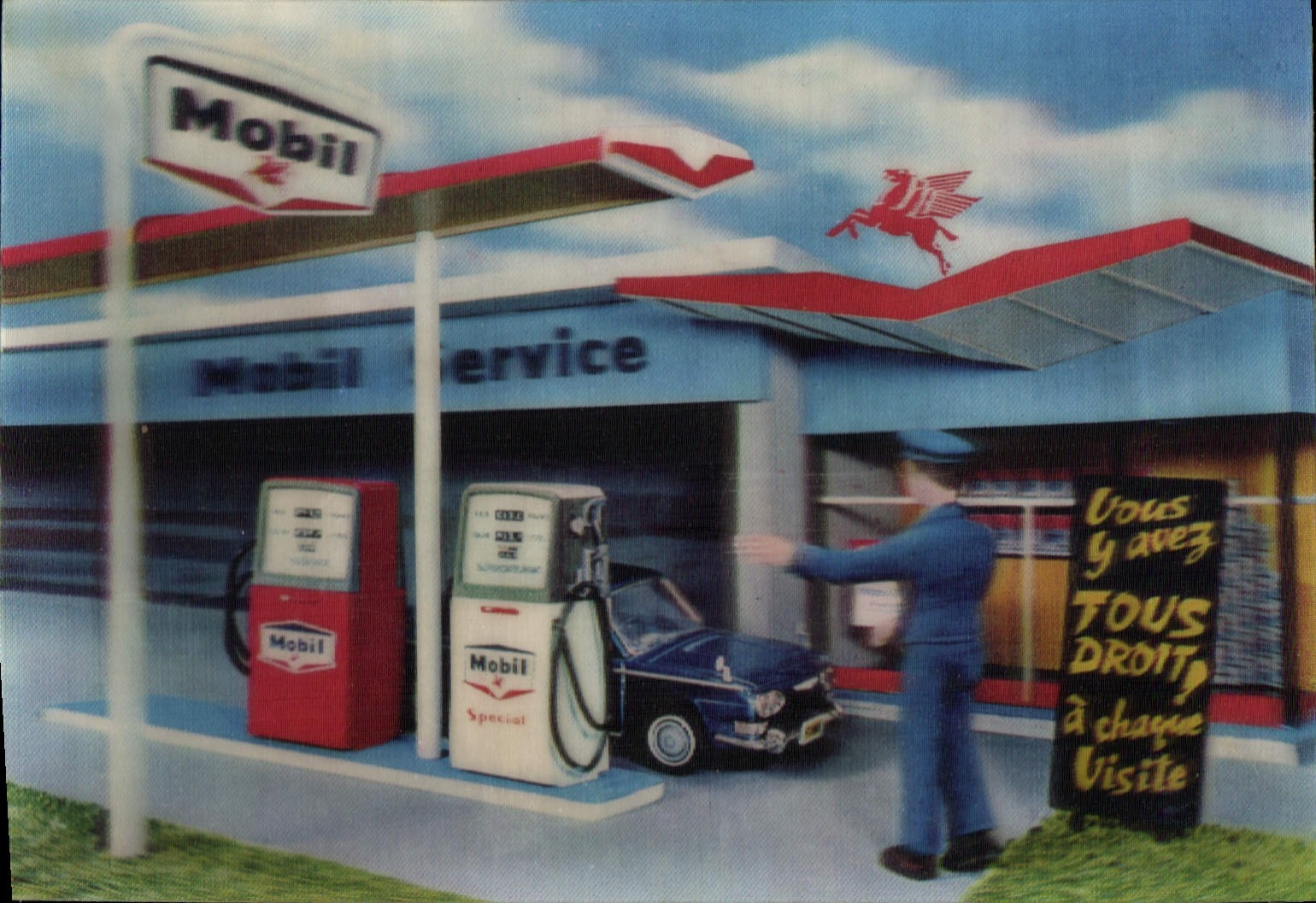 Station Mobil Service — Marseille — éditeur Visionomatic, n° de série non visible
