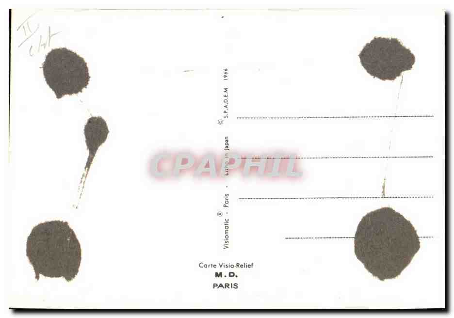 CPM Fantaisie Chiens (décor en relief) — Back