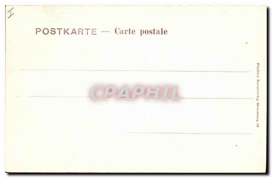 CPA Orgue Strasbourg Cathedrale Nef central — Rückseite