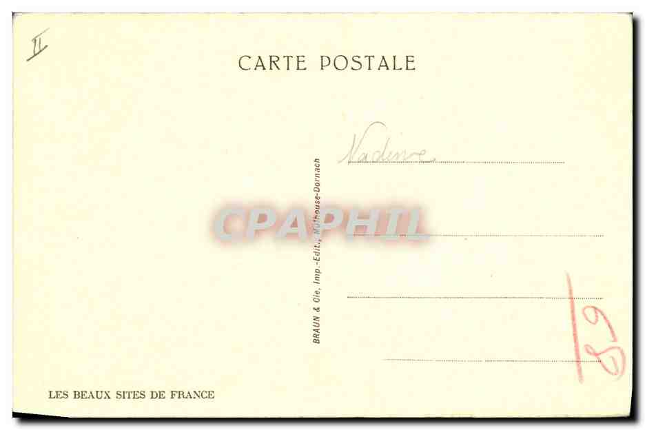 CPA Orgue Thann Cathedrale Les grands orgues — Rückseite