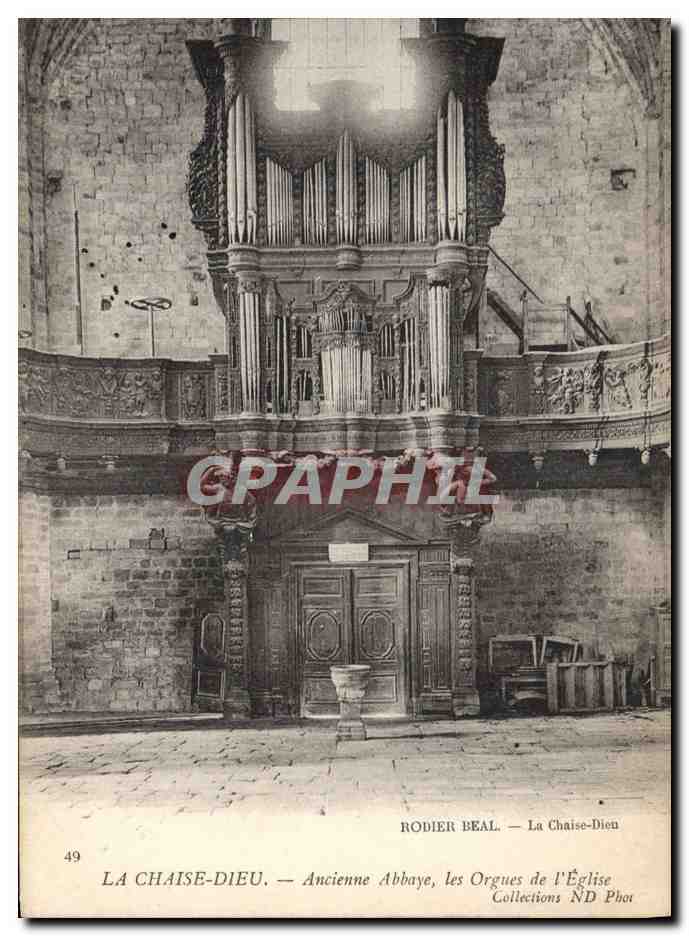 CPA Orgue La Chaise Dieu Ancienne abbaye Les orgues de l'eglise