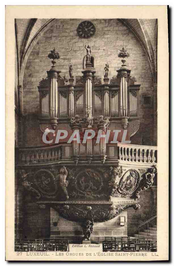 CPA Orgue Luxeuil Les orgues de l'eglise Saint Pierre