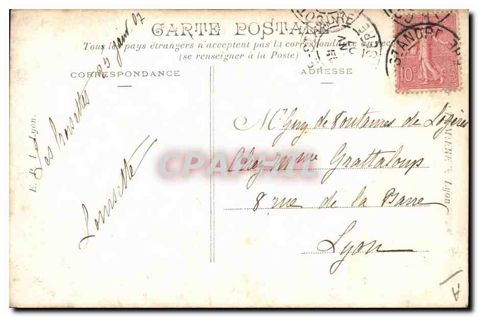 Vestibule du Château de Monxclos — vue intérieure avec voûtes et colonnes — CPA n°196 — Reverso