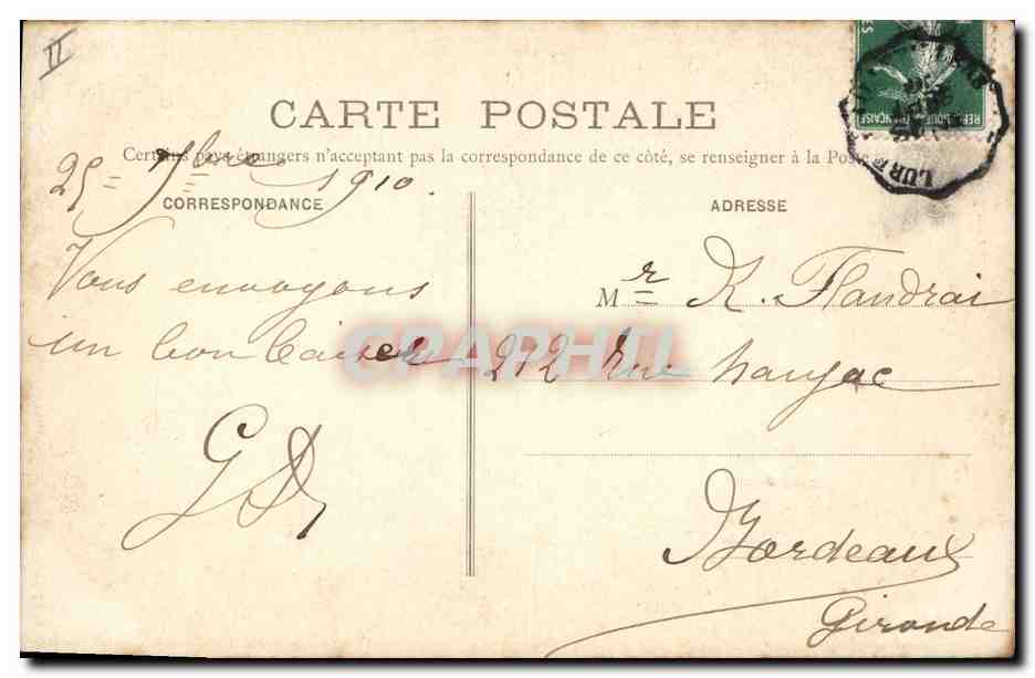 CPA Orgue Luxeuil les Bains Buffet d'orgues — Rückseite