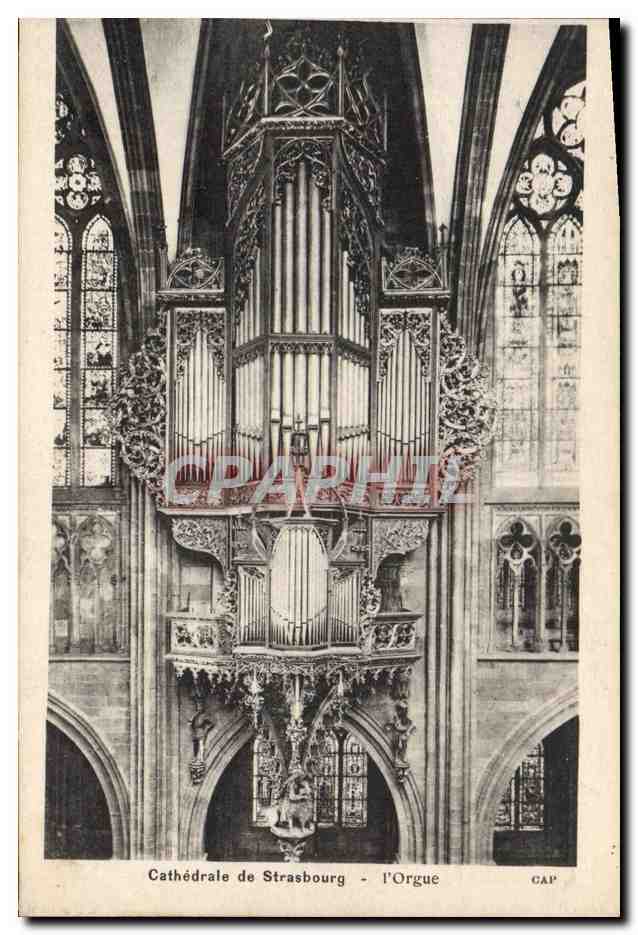 CPA Orgue Cathedrale de Strasbourg
